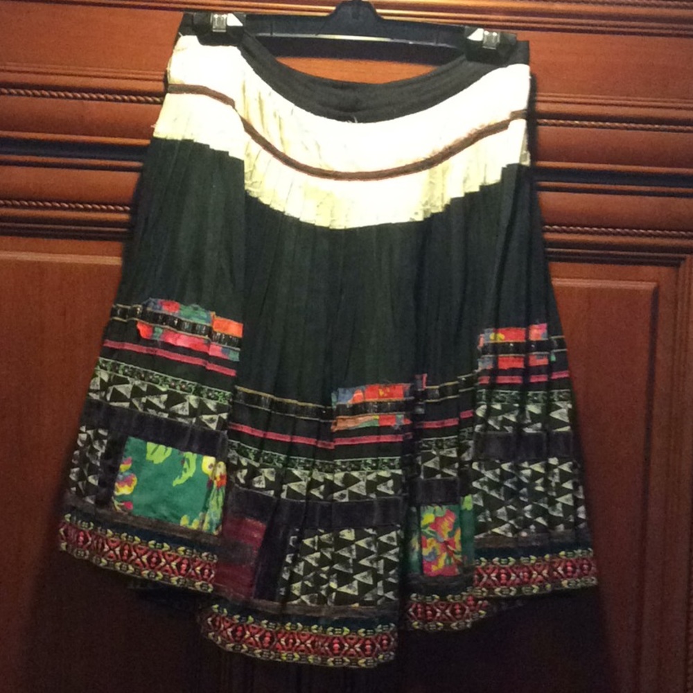 Anthropologie folkloric skirt
